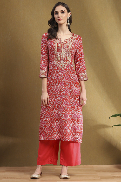 Grey Printed Festive A-line Suit Set image number 6