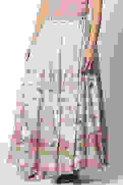 Green Art Silk Skirts image number 4