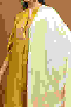 Off White Polyester Dupatta image number 1