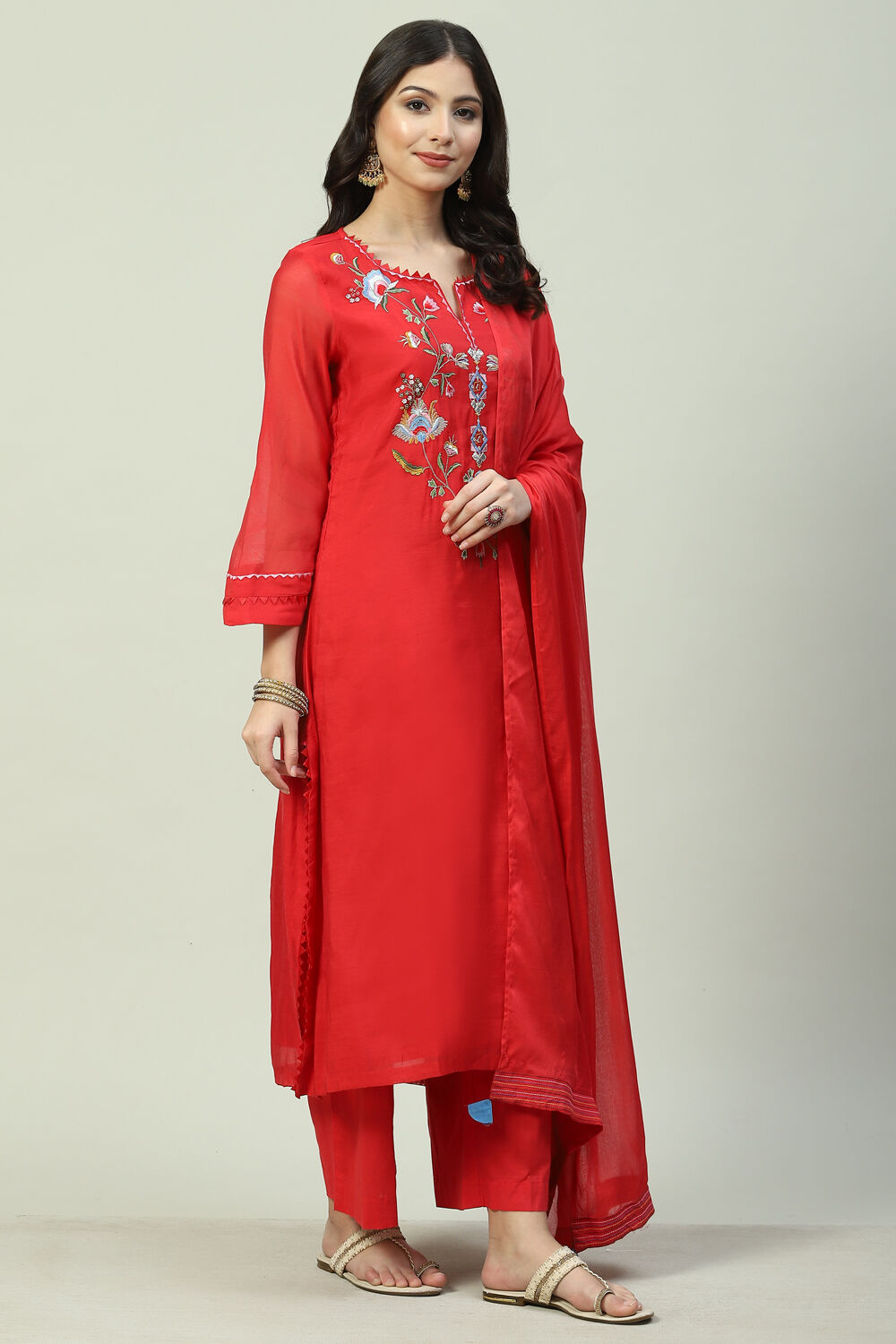 Red palazzo suit clearance