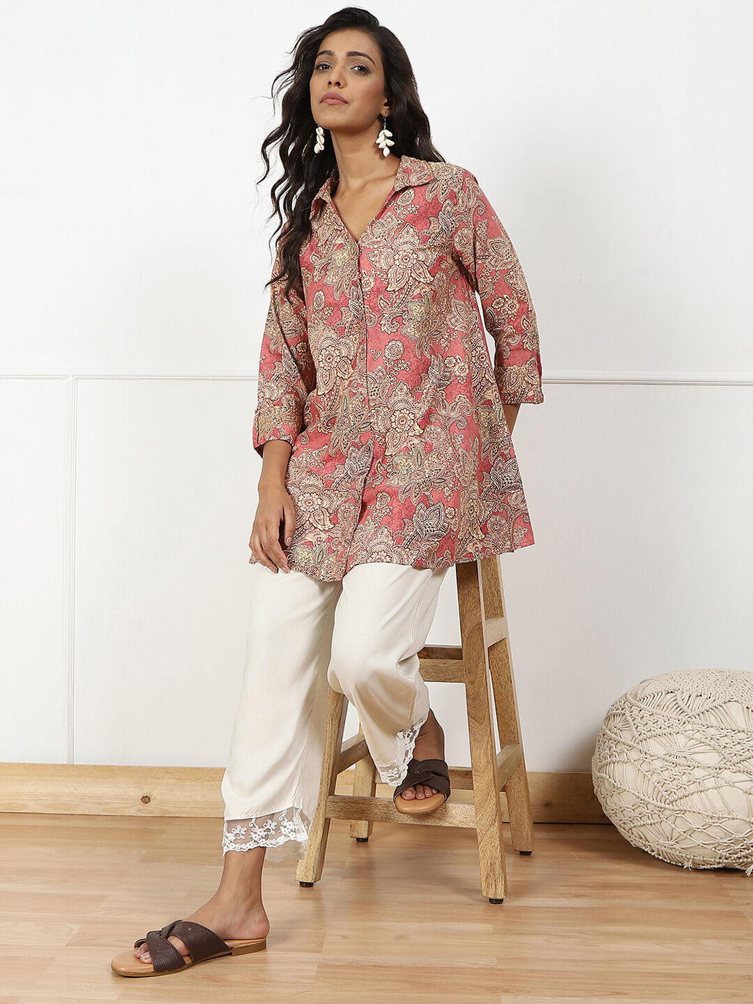 Black Rayon Regular Solid Palazzo image number 0