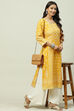 Blue Cotton Straight Kurta image number 5