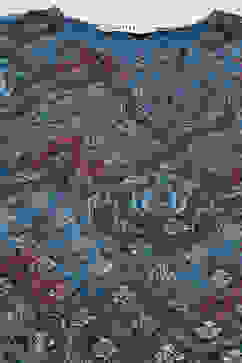 Teal Cotton Straight Kurta Sharara Suit Set image number 1