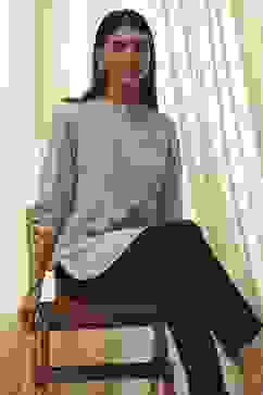 Beige Cotton Yarn-Dyed Short Straight Kurta image number 0