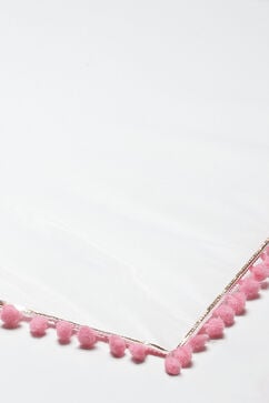 Pink & White Cotton Straight Kurta Sharara Suit Set image number 3