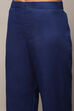 Wine Satin Unstitched Suit Set image number 3
