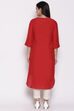 Red Cotton Solid Kurti image number 4