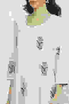 Indigo Cotton Hand Block Print Unstitched Suit Set image number 2