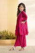 Pink Yoke Design A-Line Kurta Set image number 3