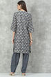 Maroon Poly Viscose Flared Printed Kurta Set image number 4