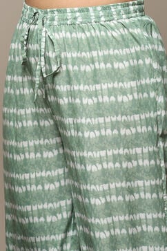 Sea Green Cotton Straight Kurta Palazzo Suit Set image number 2