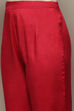 Orange Cotton Unstitched Suit set image number 3