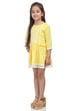 Yellow Anarkali Cotton Suit Set image number 3