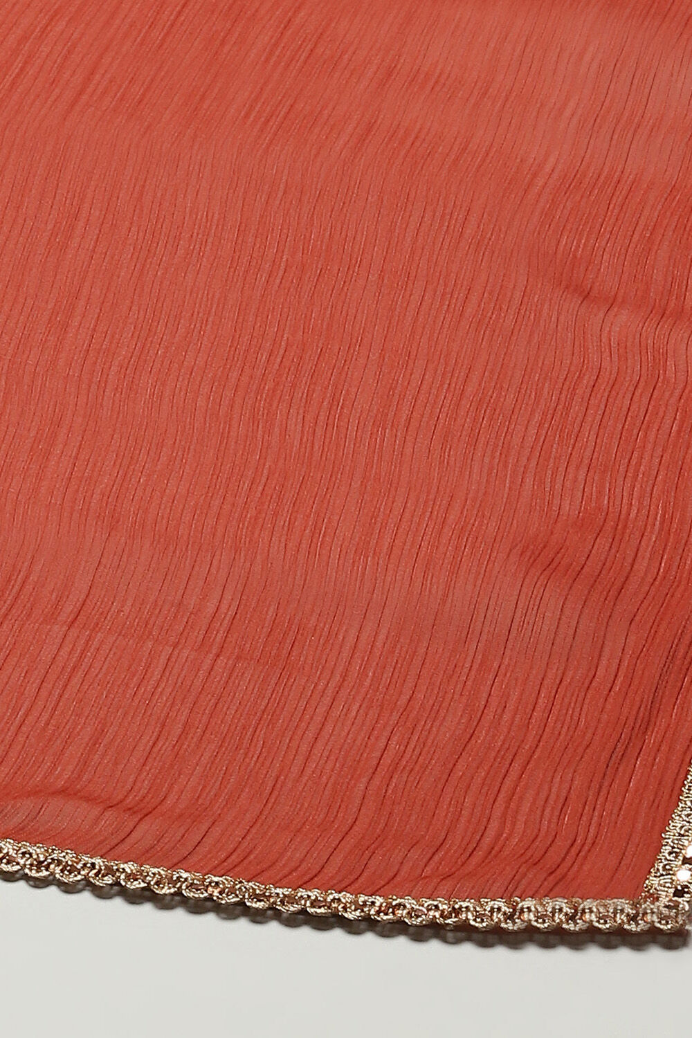 Teracota Poly Chiffon Straight Printed Kurta Palazzo Suit Set image number 3