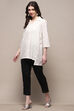White Cotton Straight Kurta