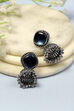 Dark Blue Brass Jhumka image number 0