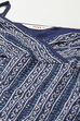 Indigo Cotton Straight Suit Set With Dupatta image number 1