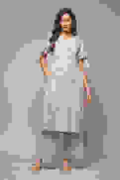 Beige Rayon Straight Printed 2 Piece Set image number 1