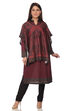 Red Poly Cotton Straight Printed Kurta image number 0