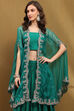 Fuchsia Silk Chanderi Festive Lightweight Flared Lehenga Set image number 1