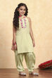 Dark Pink Polyester Straight Solid Suit Set image number 5