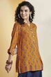 Indigo Viscose Rayon Straight Kurta image number 3