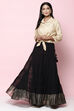 Off White Straight Art Silk Printed Short Kurti image number 0