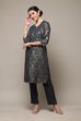 Blue Rayon Flared 2 Piece Set image number 0