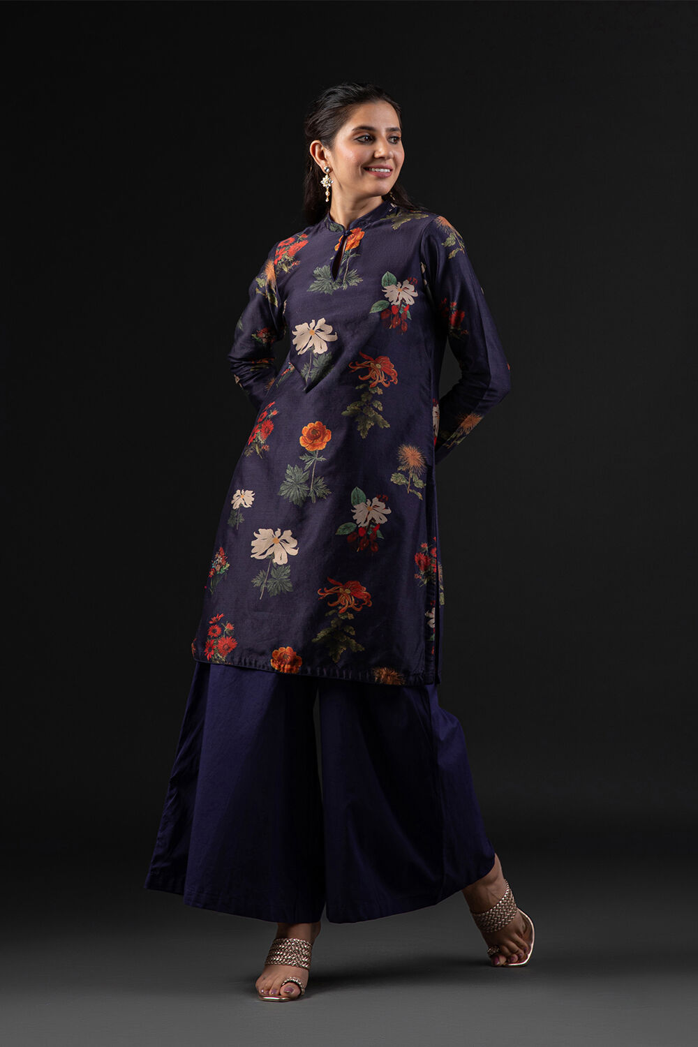 Rohit Bal Off White Cotton Silk Straight Printed Kurta Set image number 0