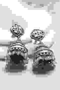 Multicolour Brass Jhumka image number 0