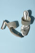 Gold PU Ring Toe Sandals image number 2