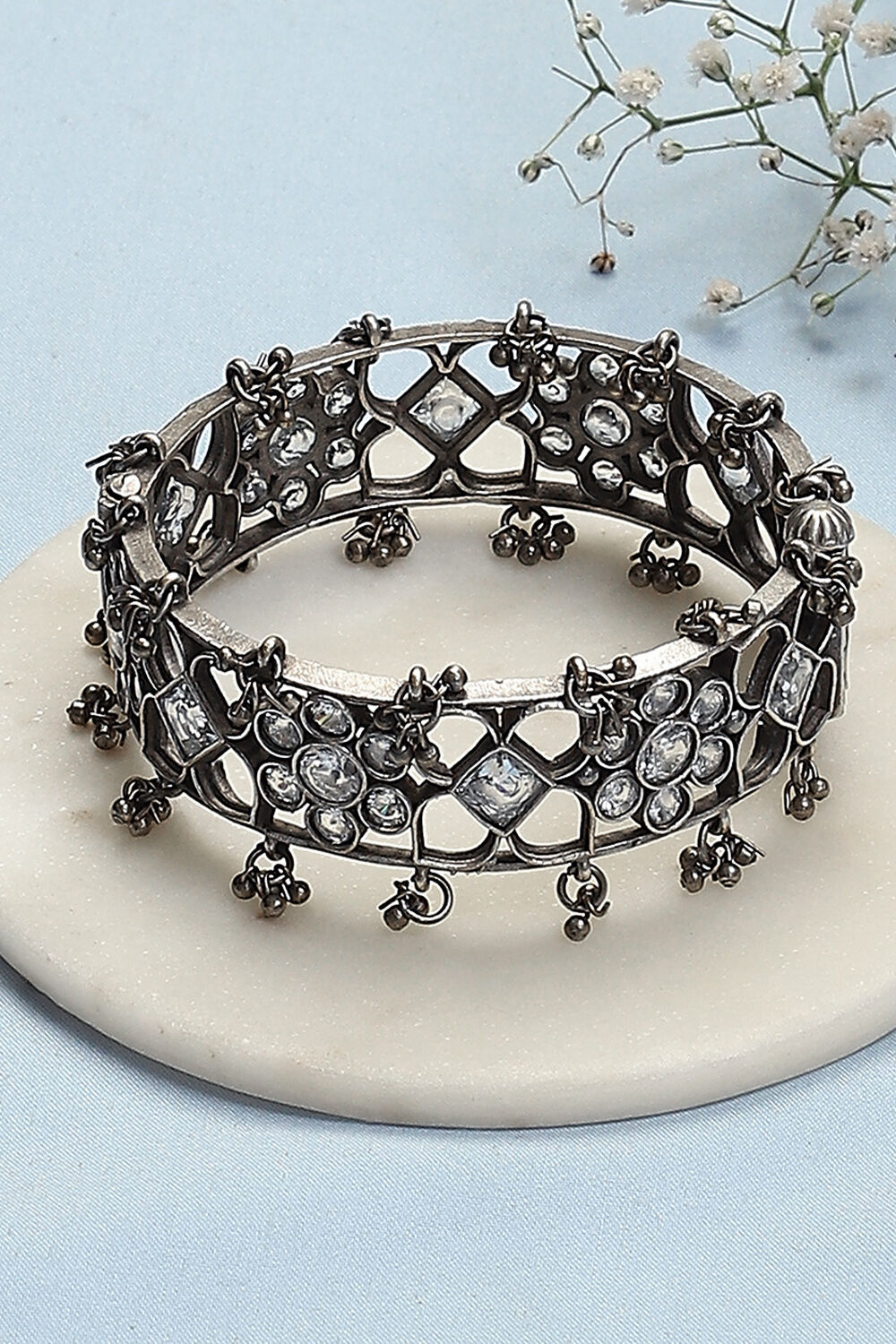 White Brass Bangles image number 0