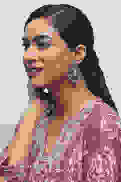 Turquoise Brass Jhumka image number 1