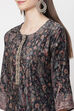 Multicolour Velvet Unstitched Suit Set image number 1