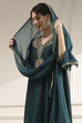 Green Polyester Straight Yarndyed Suit Set image number 6