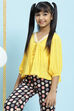 Yellow Straight Viscose Top image number 3