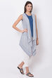 Grey And Indigo Top & Yarndyed Shrug image number 3