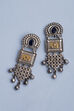 Metallic Silver Stud Earrings image number 0