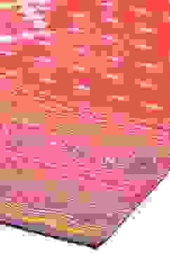 Red Cotton Anarkali Kurta Palazzo Suit Set image number 3