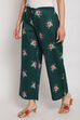 Green Cotton Palazzo Pants image number 0