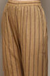 Coffee Brown Cotton Machine Embroidered Unstitched Suit Set image number 3