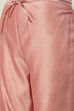 Onion Pink Cotton Silk Straight Kurta Palazzo Suit Set image number 2