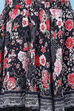 Black Rayon Flared Printed Skirt image number 1