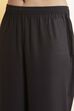 Black Yarndyed Straight Kurta Set image number 2