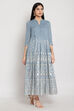 Off White Cotton Dress image number 4