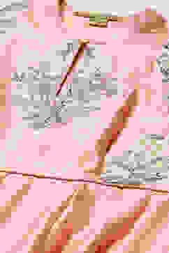 Rohit Bal Peach Cotton Blend Anarkali Kurta Suit Set image number 1