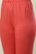 Camel Cotton Blend Solid Churidar image number 1