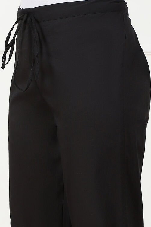 Black Cotton Pant image number 1