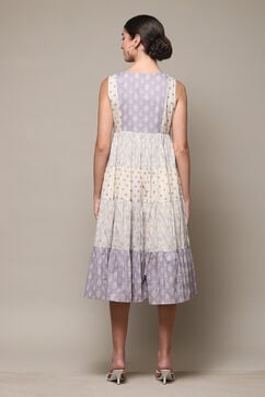 Lavender Cotton Tiered Dress image number 4