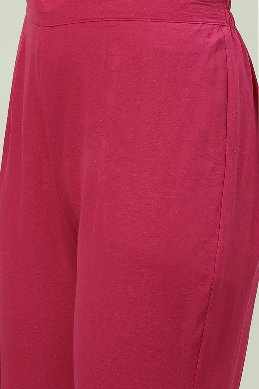 Blue Cotton Unstitched Suit Set image number 2